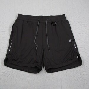 Born Tough Airpro Mens Black Training Gym Shorts Size Large DSG-2022 Lined 5in